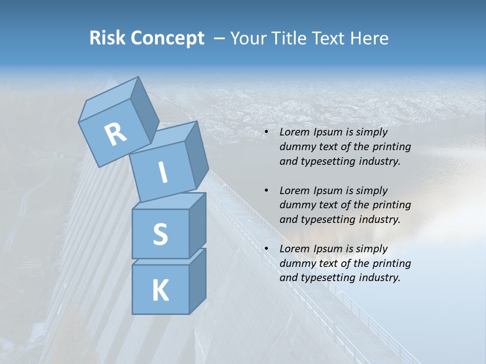 Dam Hydroelectric Autumn PowerPoint Template