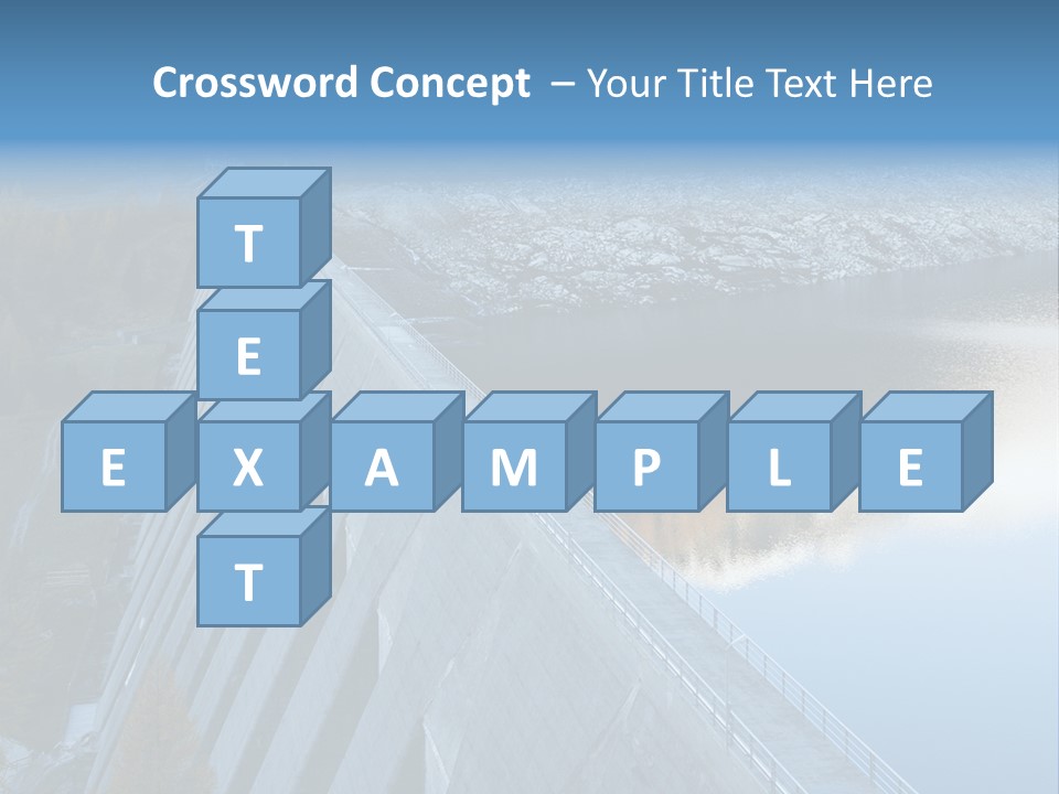 Dam Hydroelectric Autumn PowerPoint Template