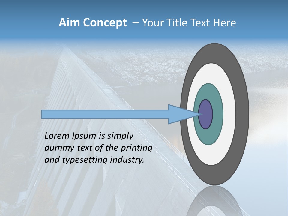 Dam Hydroelectric Autumn PowerPoint Template