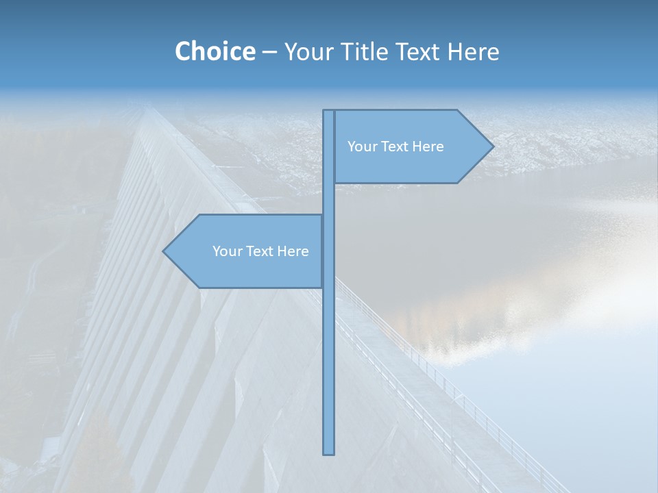 Dam Hydroelectric Autumn PowerPoint Template