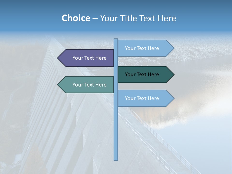 Dam Hydroelectric Autumn PowerPoint Template