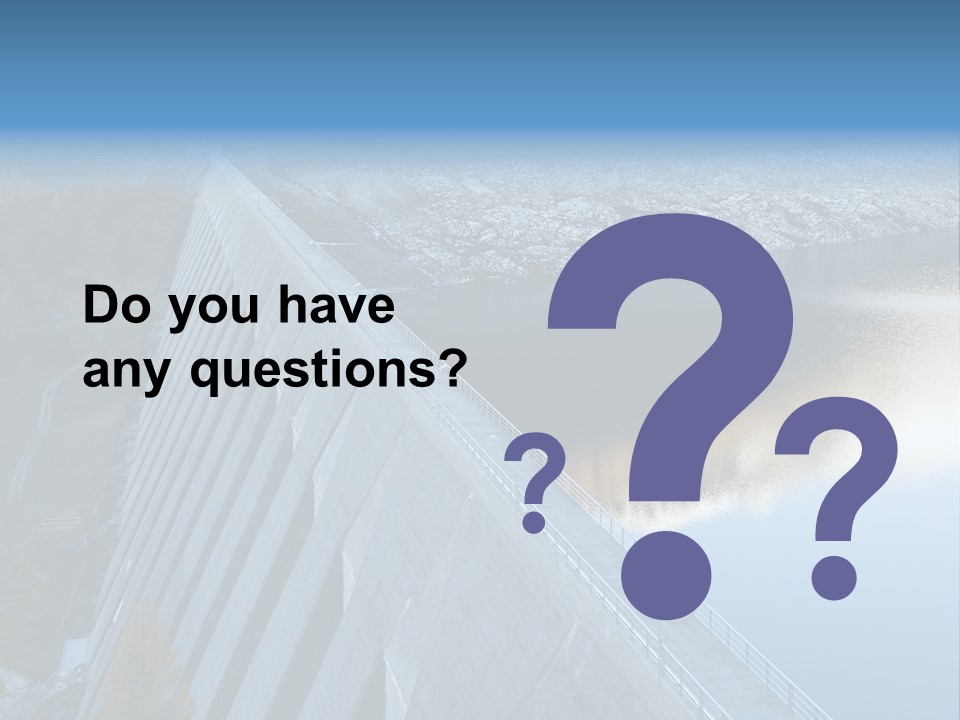 Dam Hydroelectric Autumn PowerPoint Template