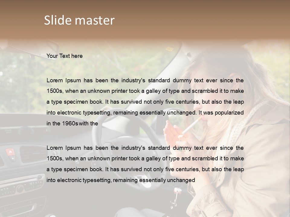 Seat Transport Young PowerPoint Template