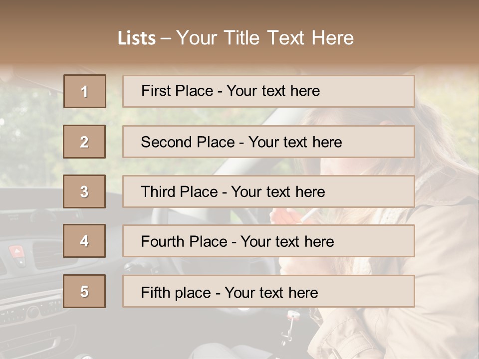 Seat Transport Young PowerPoint Template