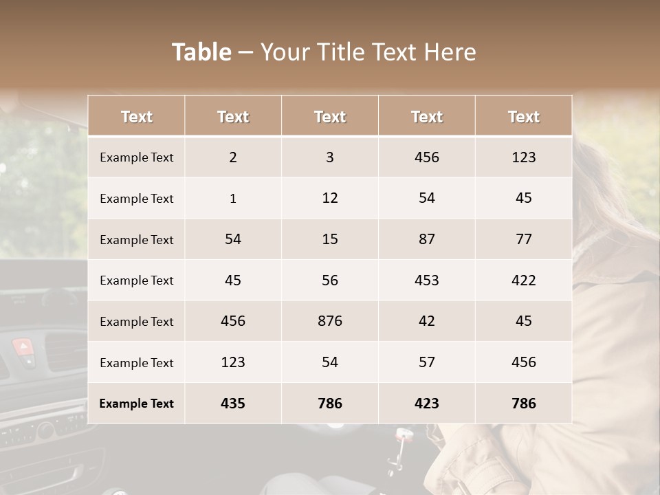 Seat Transport Young PowerPoint Template