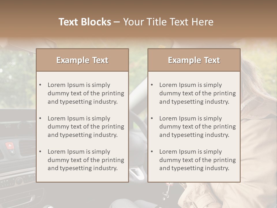 Seat Transport Young PowerPoint Template