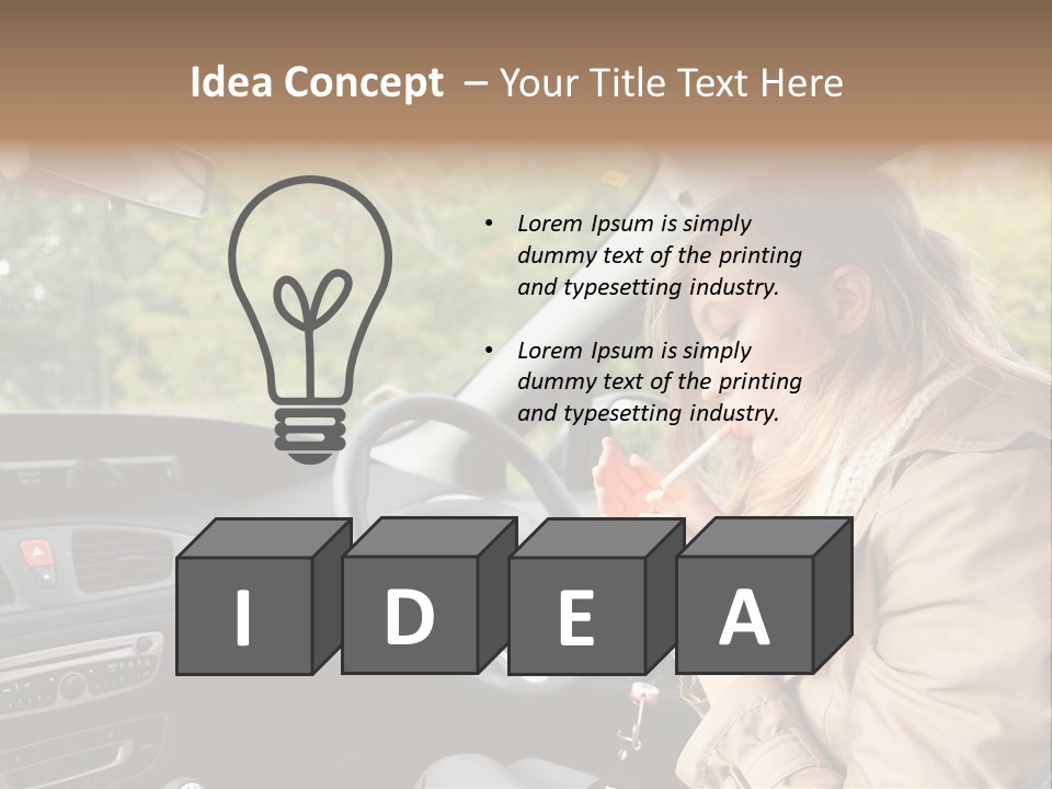 Seat Transport Young PowerPoint Template