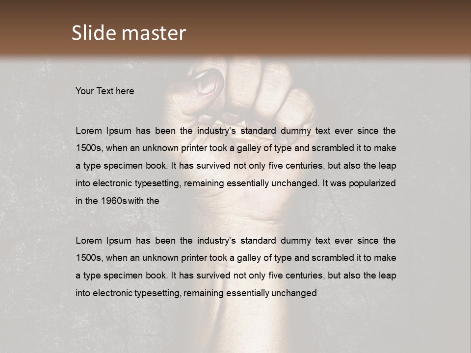 Arm Conflict Communism PowerPoint Template