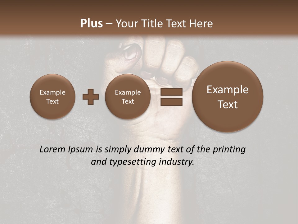 Arm Conflict Communism PowerPoint Template