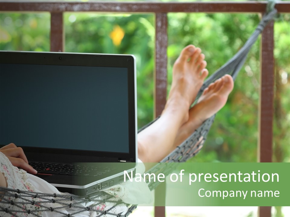 Garden Resort Female PowerPoint Template