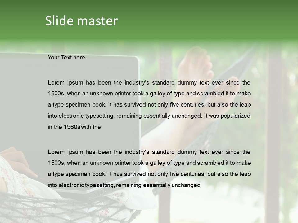 Garden Resort Female PowerPoint Template