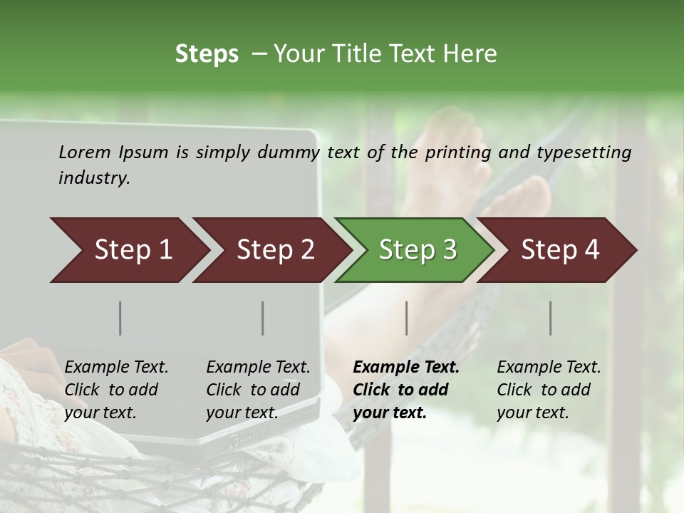 Garden Resort Female PowerPoint Template