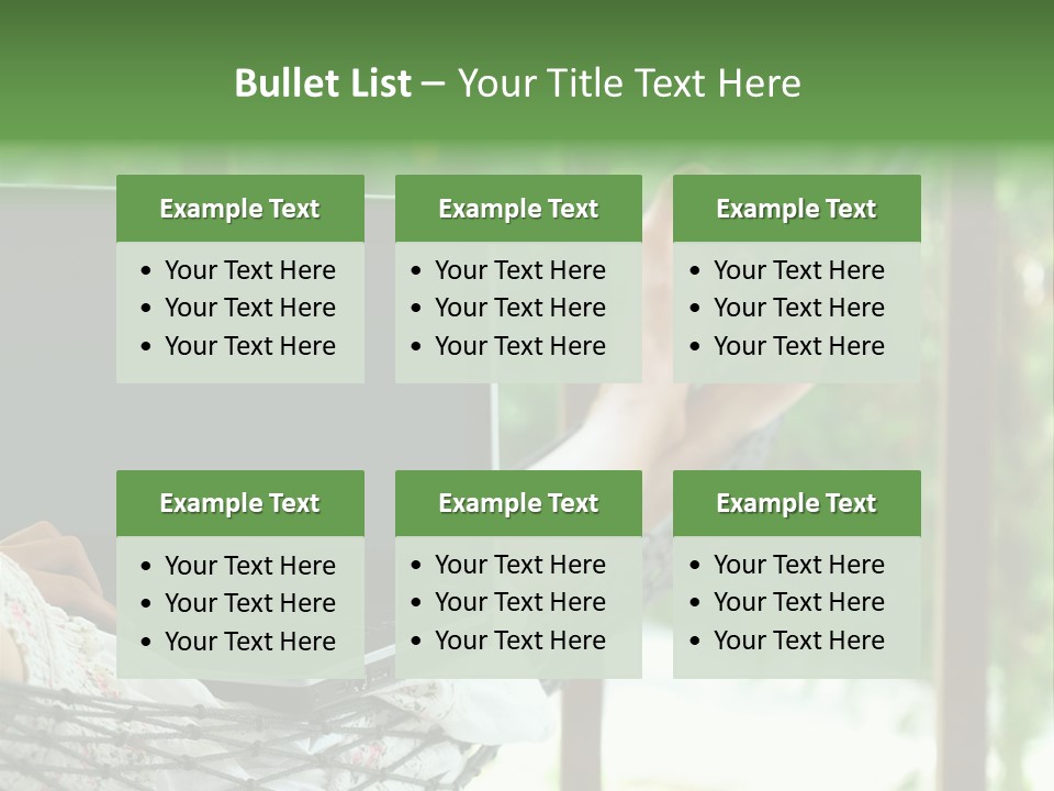 Garden Resort Female PowerPoint Template