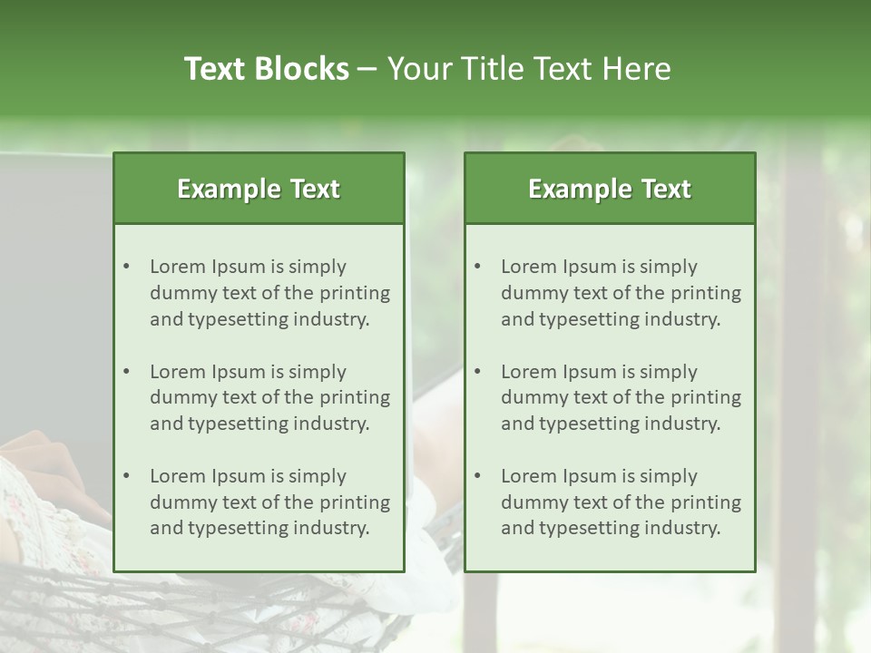 Garden Resort Female PowerPoint Template