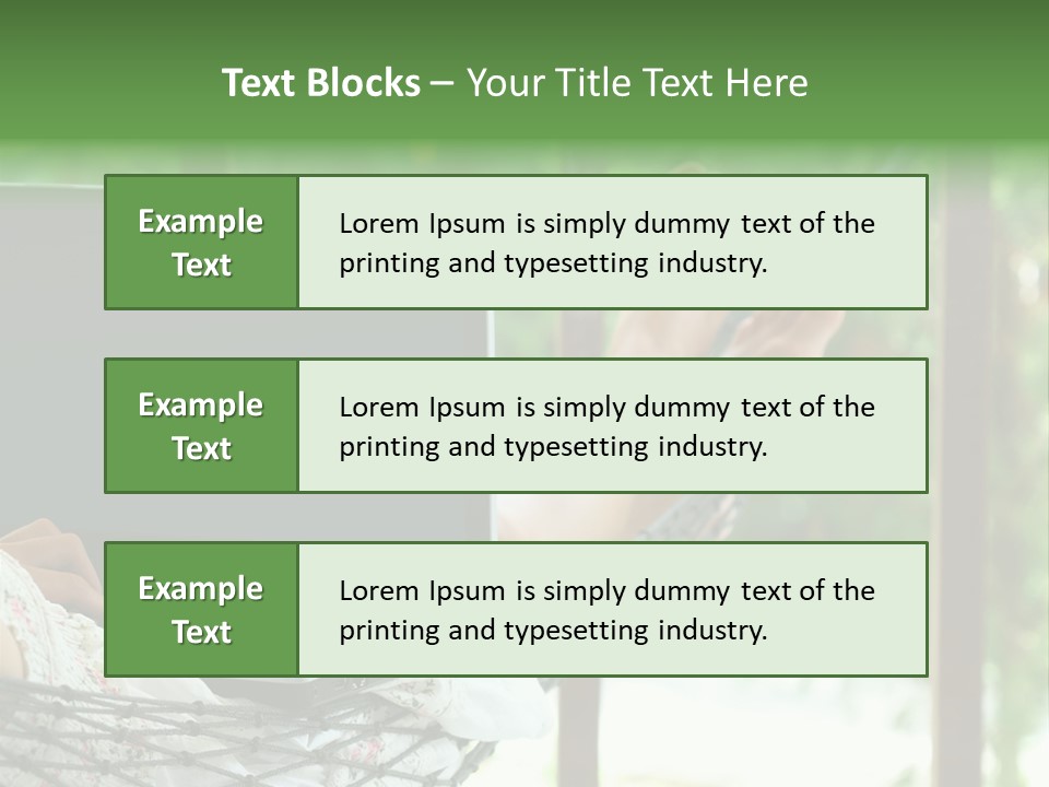 Garden Resort Female PowerPoint Template