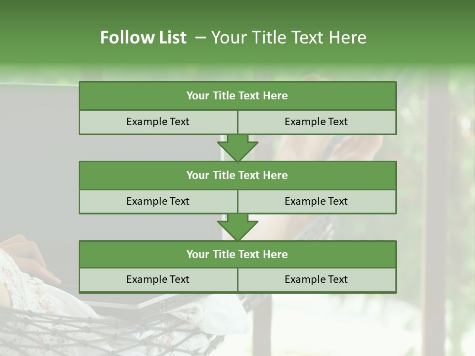 Garden Resort Female PowerPoint Template