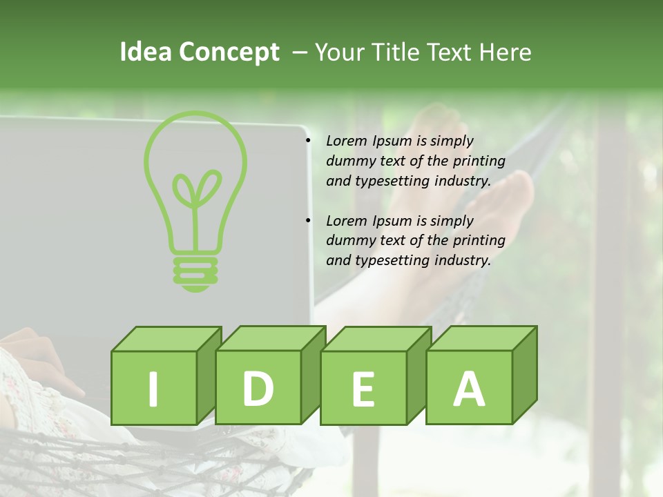 Garden Resort Female PowerPoint Template