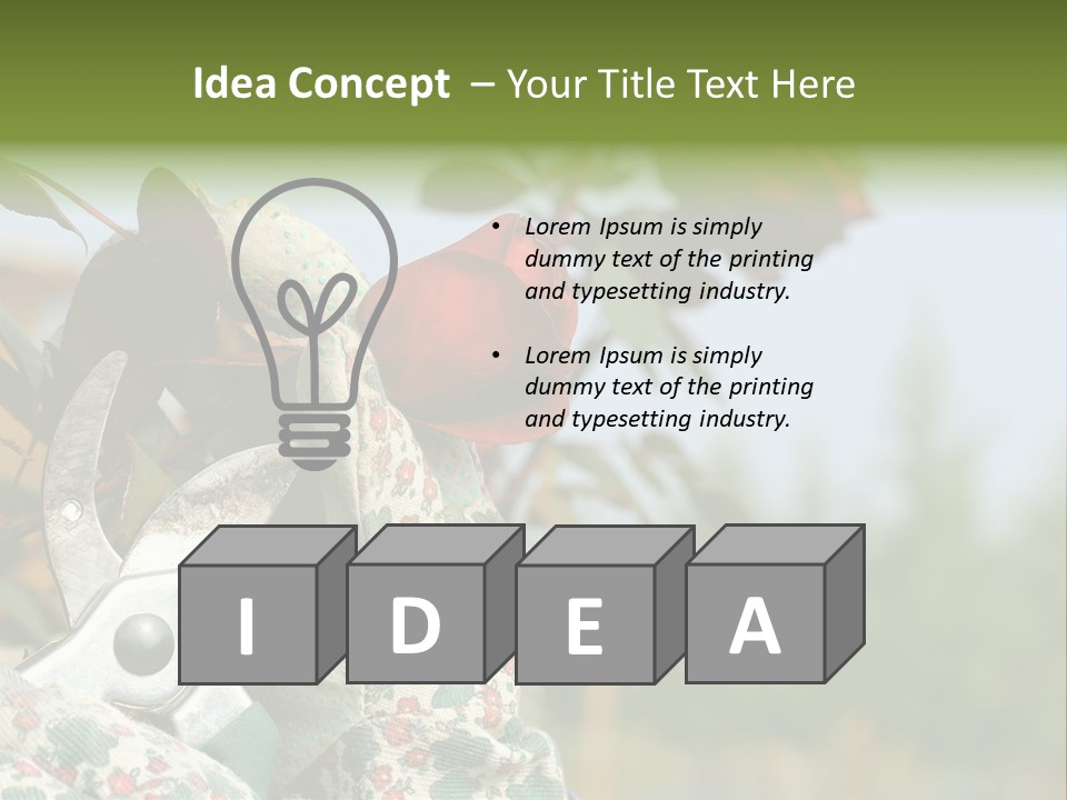 Rose Prune Red PowerPoint Template