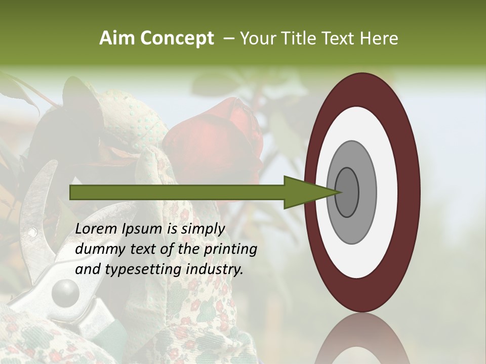 Rose Prune Red PowerPoint Template