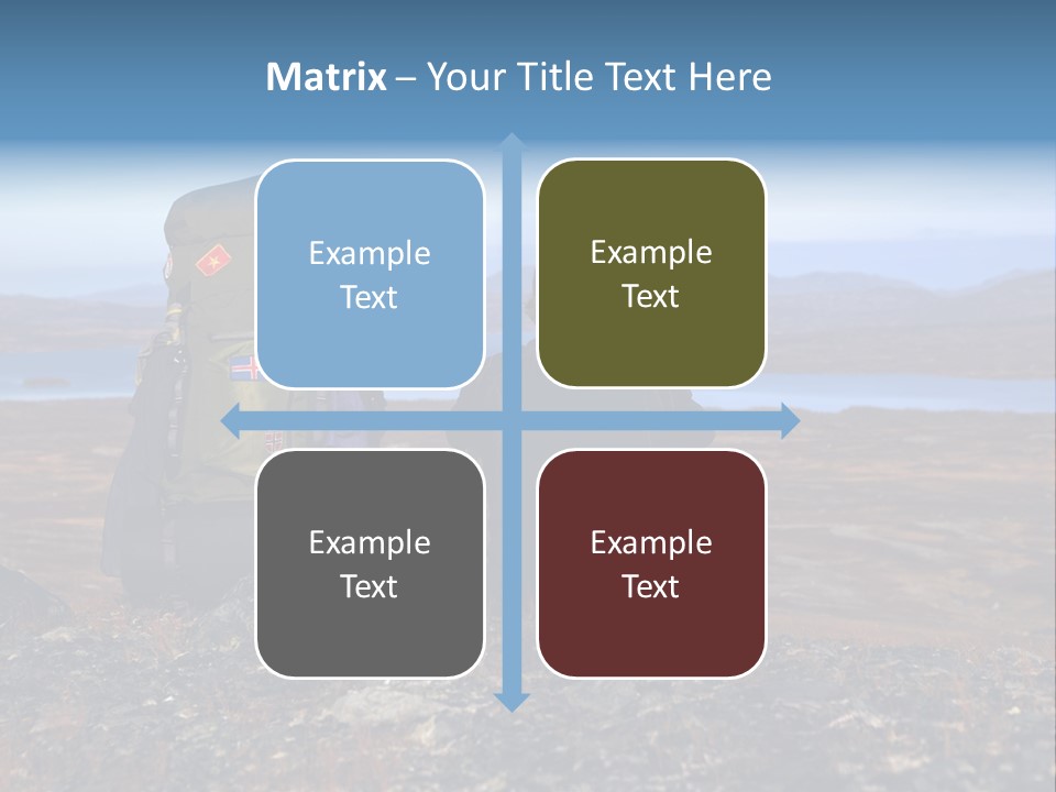 Pilgrim Way Backpack Reindeer PowerPoint Template