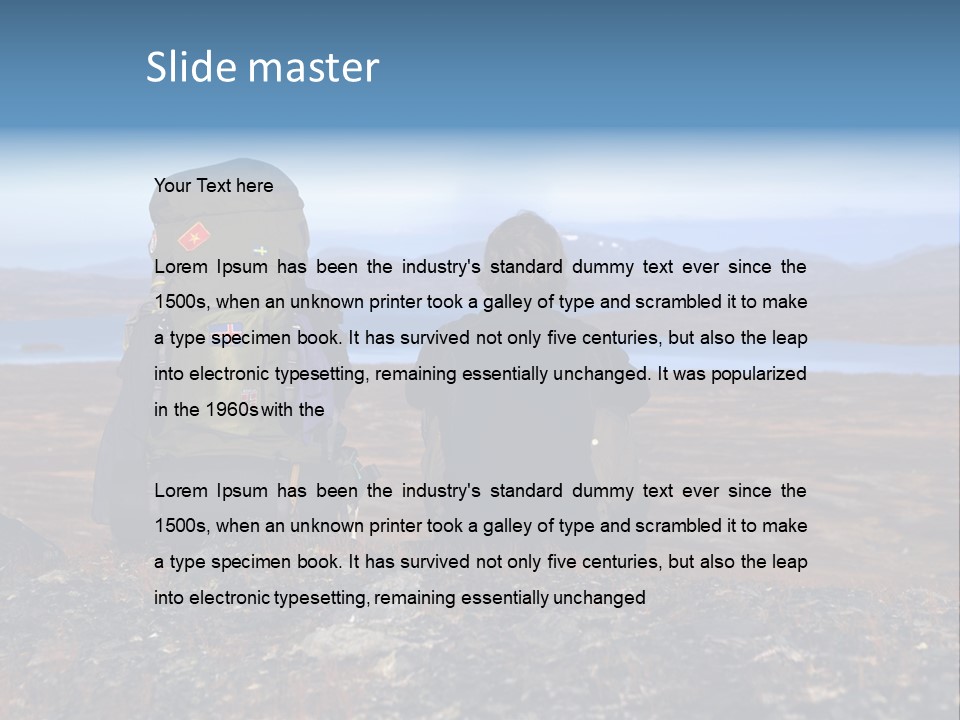 Pilgrim Way Backpack Reindeer PowerPoint Template