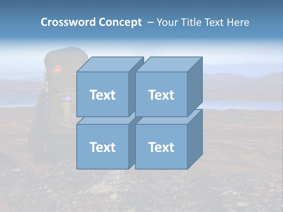 Pilgrim Way Backpack Reindeer PowerPoint Template