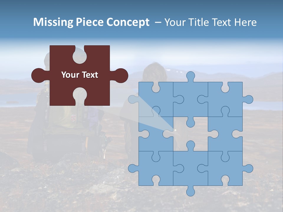 Pilgrim Way Backpack Reindeer PowerPoint Template