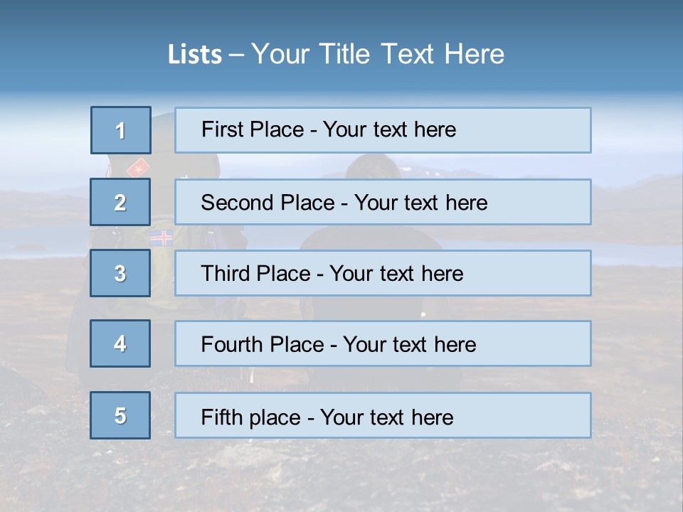 Pilgrim Way Backpack Reindeer PowerPoint Template