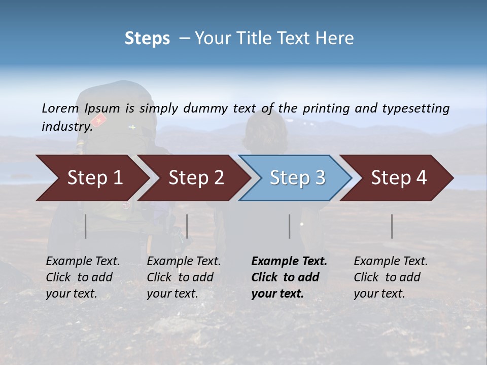 Pilgrim Way Backpack Reindeer PowerPoint Template
