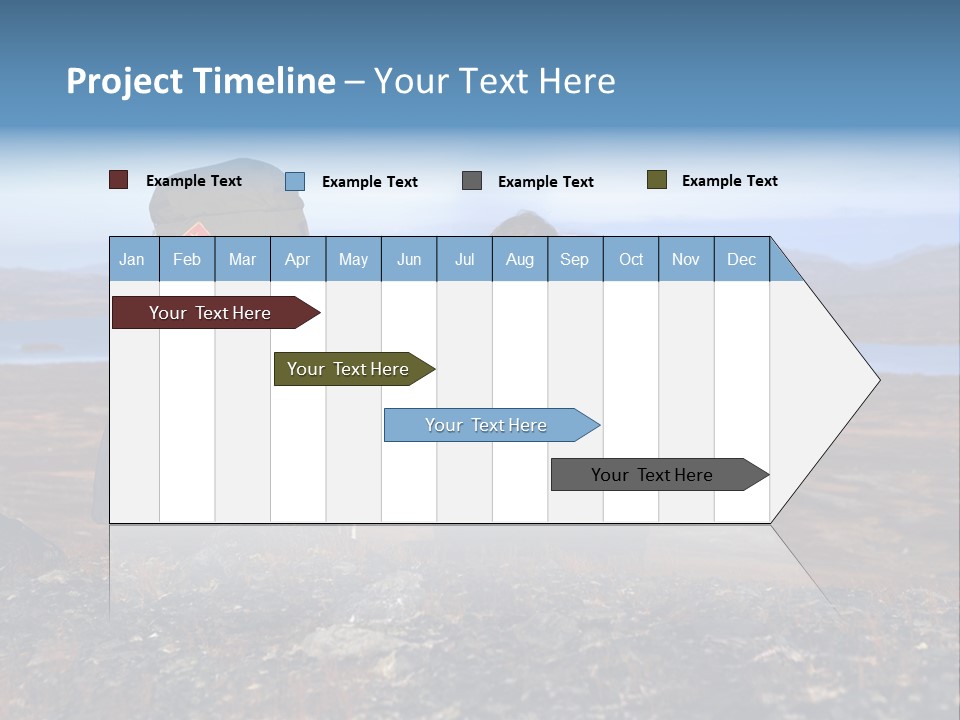 Pilgrim Way Backpack Reindeer PowerPoint Template