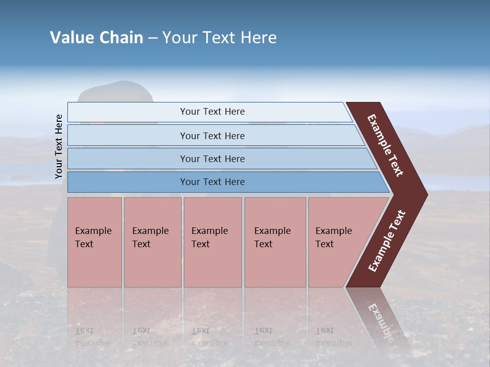 Pilgrim Way Backpack Reindeer PowerPoint Template