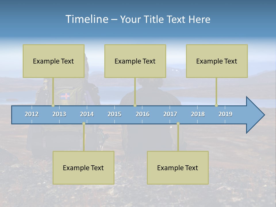 Pilgrim Way Backpack Reindeer PowerPoint Template
