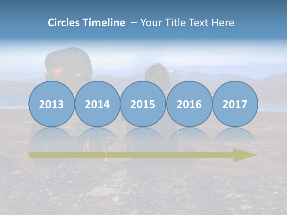 Pilgrim Way Backpack Reindeer PowerPoint Template