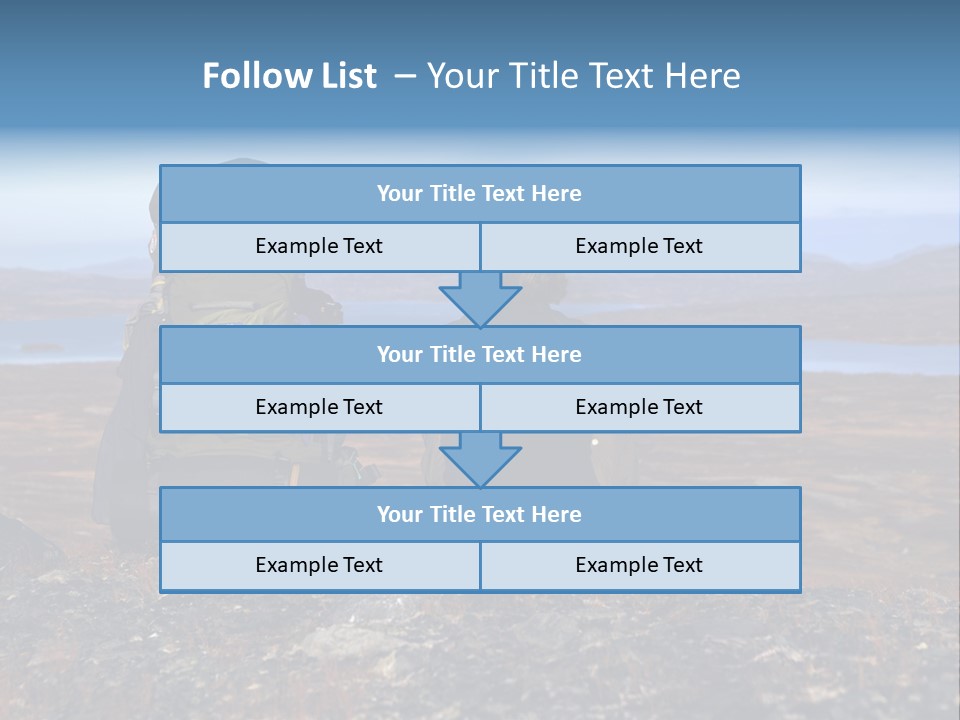 Pilgrim Way Backpack Reindeer PowerPoint Template