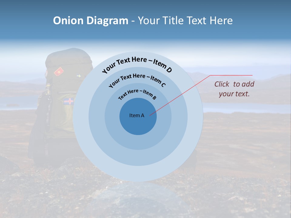 Pilgrim Way Backpack Reindeer PowerPoint Template