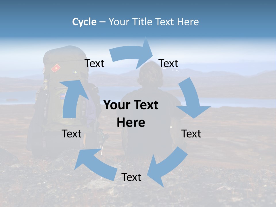 Pilgrim Way Backpack Reindeer PowerPoint Template