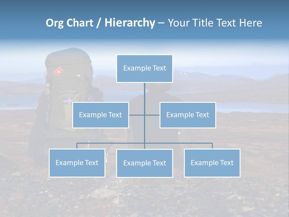 Pilgrim Way Backpack Reindeer PowerPoint Template