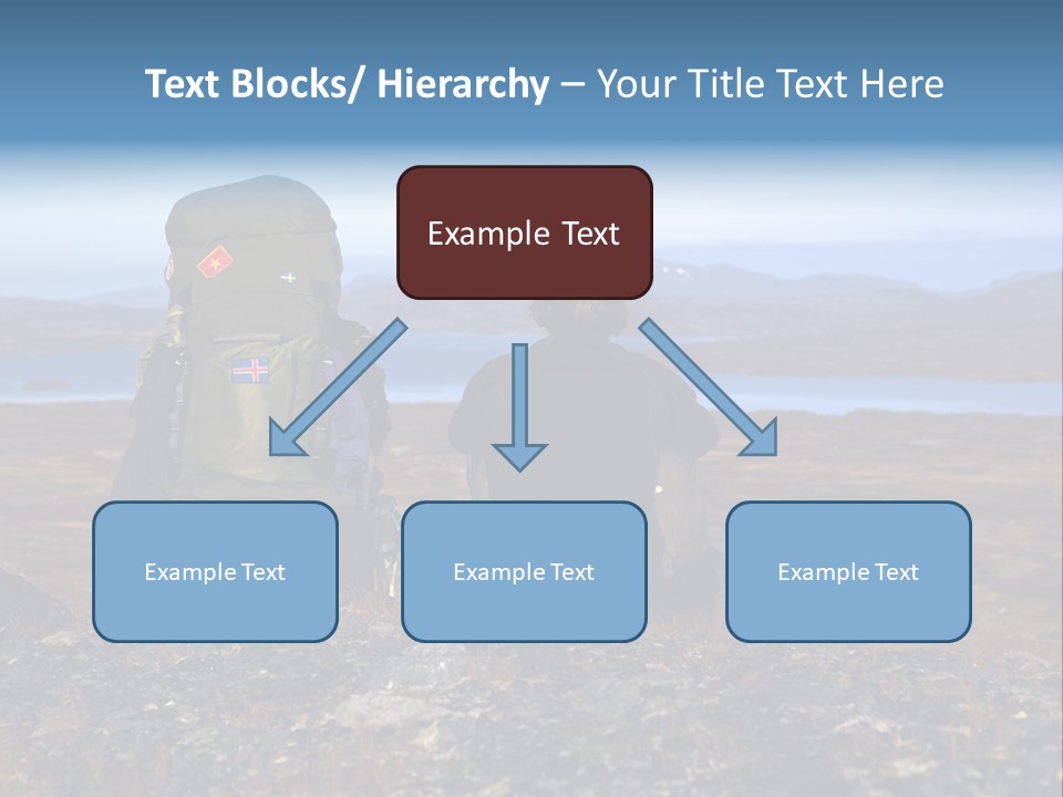 Pilgrim Way Backpack Reindeer PowerPoint Template