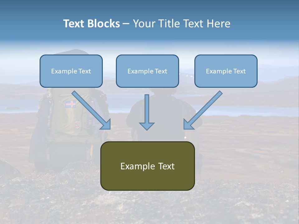 Pilgrim Way Backpack Reindeer PowerPoint Template