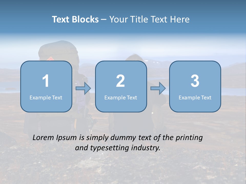 Pilgrim Way Backpack Reindeer PowerPoint Template