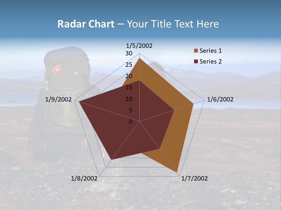 Pilgrim Way Backpack Reindeer PowerPoint Template