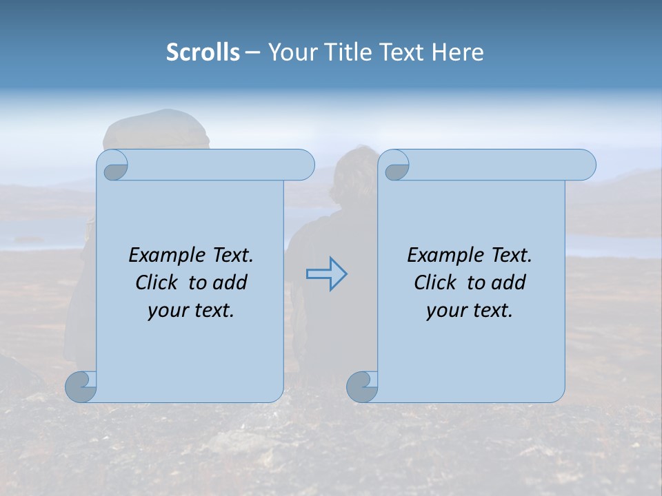 Pilgrim Way Backpack Reindeer PowerPoint Template