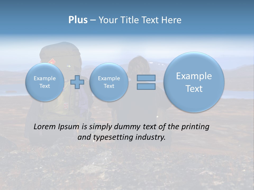Pilgrim Way Backpack Reindeer PowerPoint Template