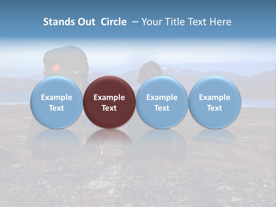 Pilgrim Way Backpack Reindeer PowerPoint Template