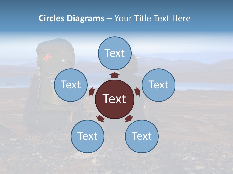 Pilgrim Way Backpack Reindeer PowerPoint Template