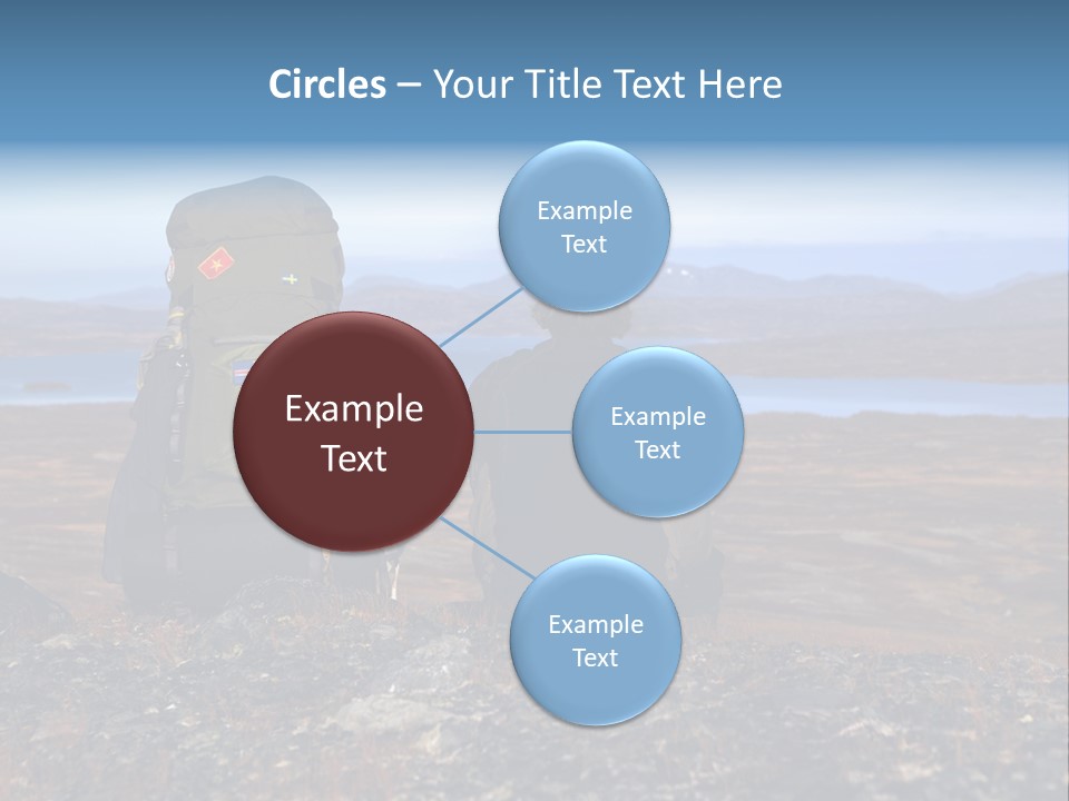 Pilgrim Way Backpack Reindeer PowerPoint Template