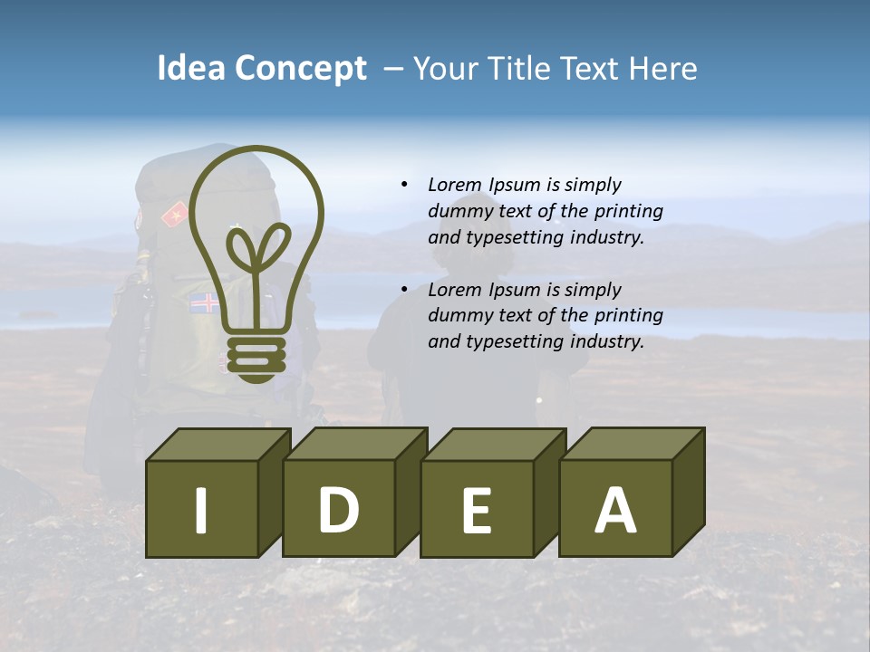 Pilgrim Way Backpack Reindeer PowerPoint Template