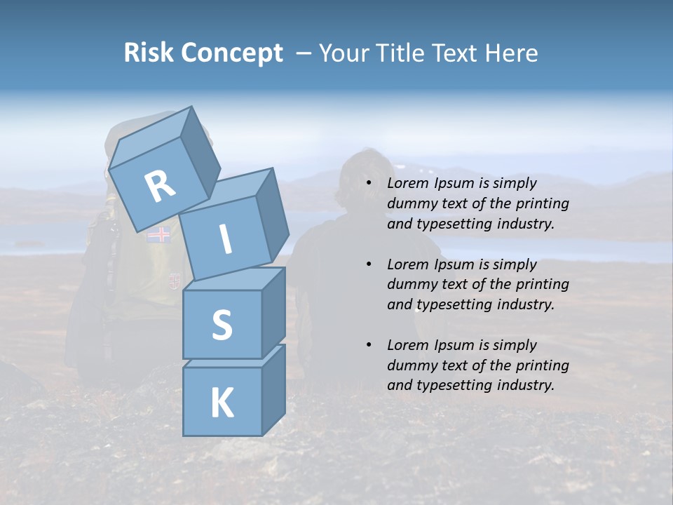 Pilgrim Way Backpack Reindeer PowerPoint Template