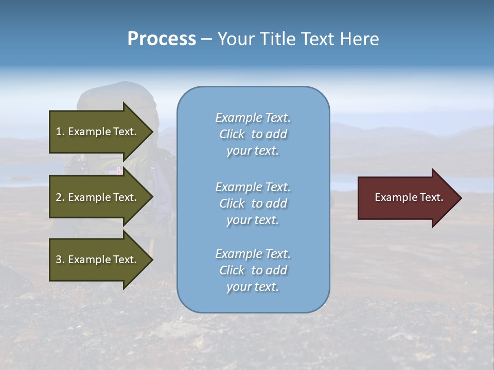 Pilgrim Way Backpack Reindeer PowerPoint Template