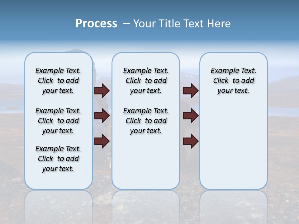 Pilgrim Way Backpack Reindeer PowerPoint Template